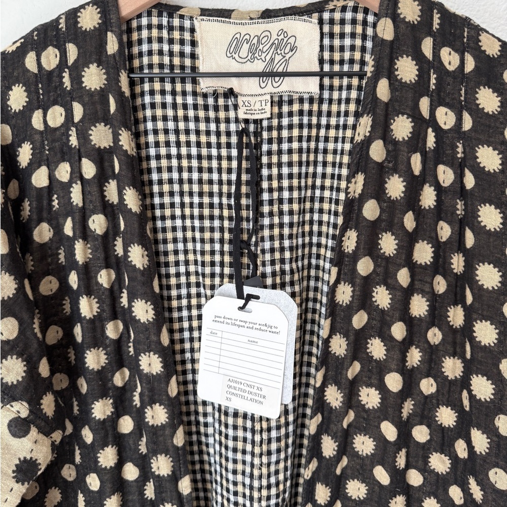 Ace & Jig Rare Reversible Quilted Duster in Constellation - XS - EUC with Tags - Picture 5 of 9